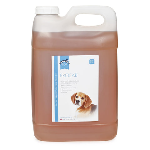 Top Performance ProEar Professional Medicated Ear Cleaners — Versatile and Effective Solution for Cleaning Dog and Cat Ears, 2½ Gallon