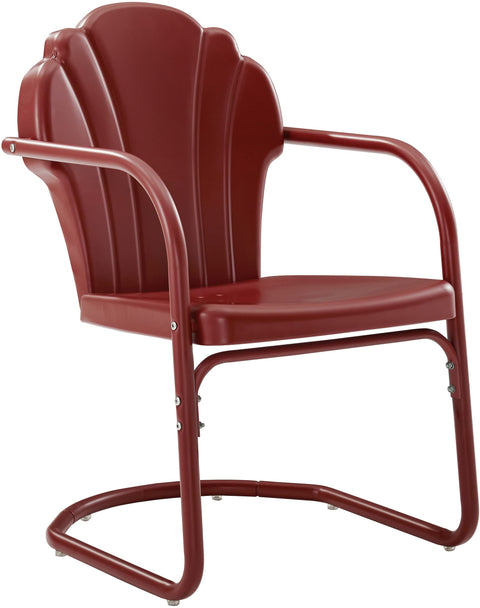 Tulip 2Pc Retro Outdoor Chair Set Red - 2 Chairs