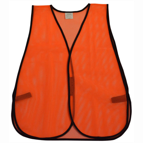 Petra Roc OVM-0 Safety Vest Orange Mesh, No Reflective Tapes, Size Universal, One Size