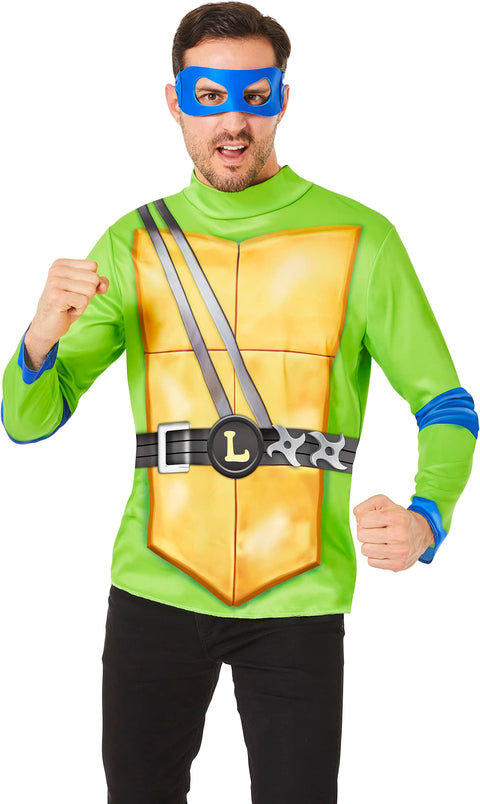 InSpirit Designs Teenage Mutant Ninja Turtles Mutant Mayhem Movie Adult Leonardo Easy Wear Costume Kit | Officially Licensed | Cosplay Costume | Group Costume, L