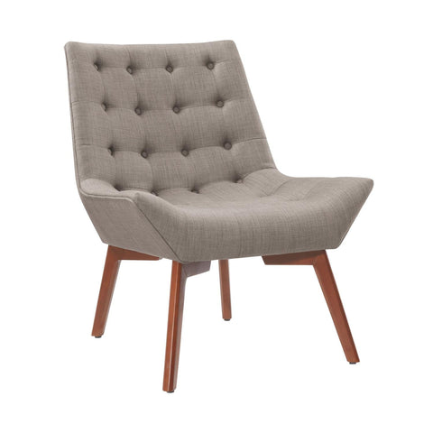 Linon Serena Accent Chair Tufted Grey