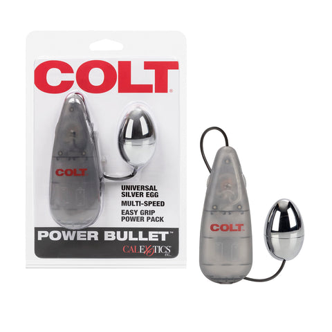 CalExotics COLT Power Bullet - Egg Vibrator, Multi-Speed Vibrating Massager Adult Sex Toy for Men and Women SE-6890-20-2