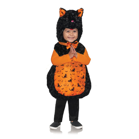 UNDERWRAPS Black Cat Toddler Costume - Halloween Cat Costume for Girls Belly Baby Costume, Halloween Costumes for Toddler Boy (Halloween Cat, X-Large 4-6)