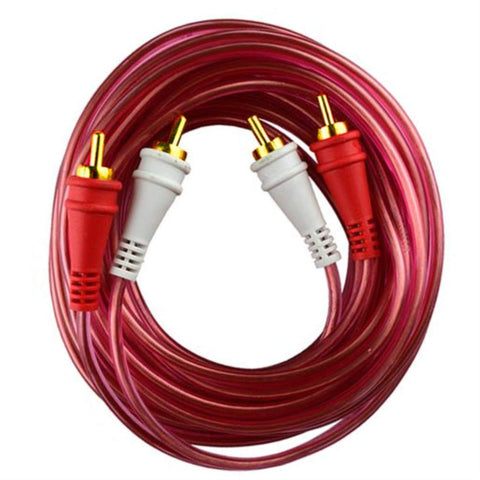 Audiopipe AMPG25 Rca Cable 25 Audiopipe Ofc Clear Installer Series