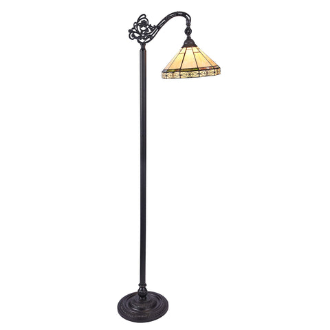 Chloe CH31315MI11-RF1 Floor Lamp, One Size, White and Green