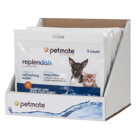 Petmate Replacement Filters 3-pk for Replendish Waterer