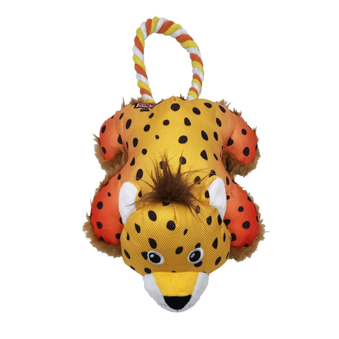 KONG Cozie Tuggz Cheetah Plush Dog Toy (Medium/Large)