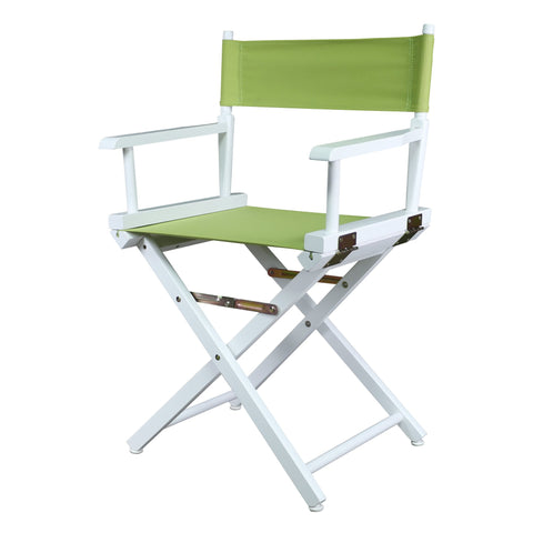 Casual Home 200-01/021-72 Director's Chair Canvas 18" - Classic Height WhiteFrame/Lime Green