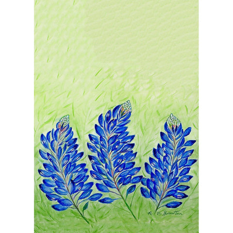 Betsy Drake GT192 Blue Bonnets Guest Towel