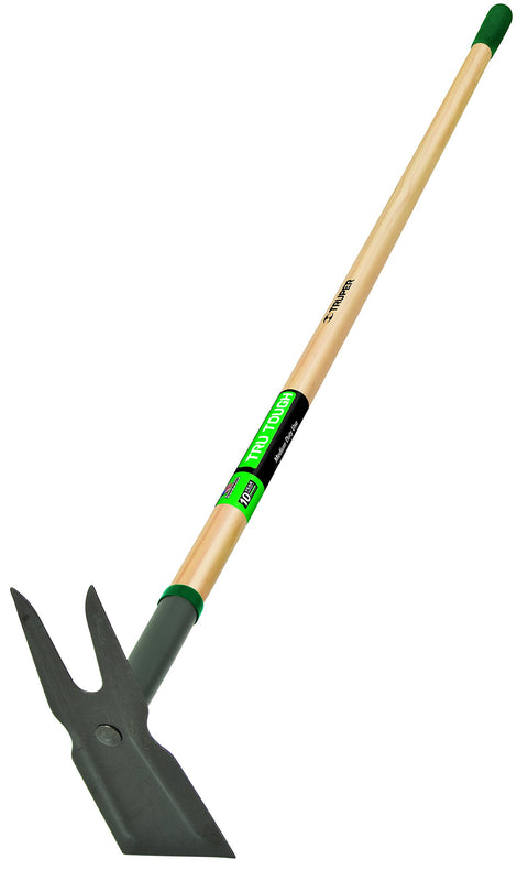 Truper 30014 Tru Tough 54-Inch Two Prong Weeding Hoe, Wood Handle