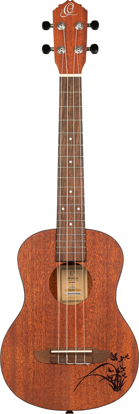 Ortega Guitars, 4-String Bonfire Series Tenor Ukulele, Right-Handed, Acoustic, (RU5MM-TE)