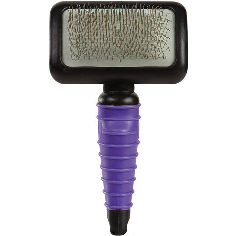 Master Grooming Tools Ergonomic Slicker Brushes — Durable, Lightweight Brushes for Grooming Dogs and Cats - Medium, Purple