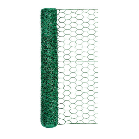 Garden Zone 20-gauge 1-inch Green Vinyl Hex Netting 24inx25ft