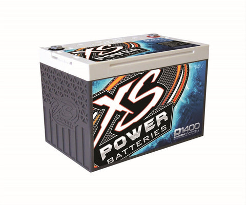 XS Power D1400 14 Volt AGM 2000 Amp Sealed Car Audio Battery/Power Cell+Terminal