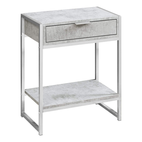 Monarch Specialties I Accent, END Table, Night Stand, GREY