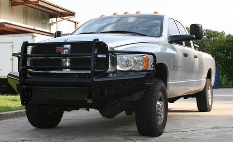 Fab Fours DR03-S1060-1 Black Steel Front Ranch Bumper