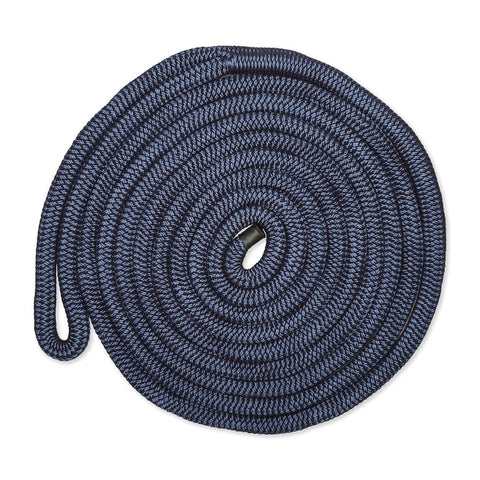 CMP Cordage CDL1225NY, Dock Line, 1/2" Diameter - 25' Length, Double Braid, Navy