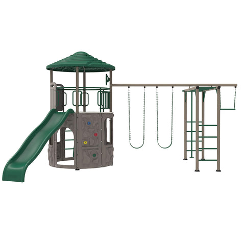 LIFETIME ADVENTURE TOWER DELUXE WITH MONKEY BARS