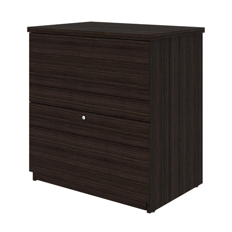 Bestar Universel 29W Standard Lateral File Cabinet in Dark Chocolate