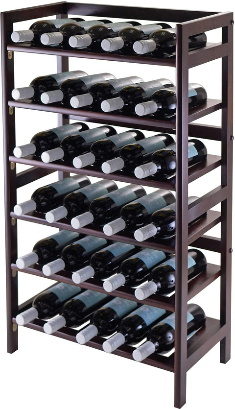 Winsome Silvi Wine Rack, 30- Bottle, 6 Tier