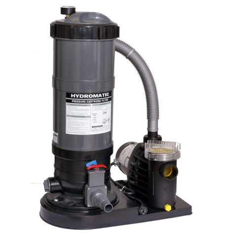 Blue Wave Hydromatic 90 SF Cartridge Filter System with 1 HP Pump for Above Ground Pools