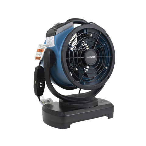XPOWER Misting Fan FM-68W w/Water Pump, Mounts on 5 Gal Bucket, Outdoor Cooling, Oscillating, High Velocity, 3-Speed, Camping, Patio & More, 15 In