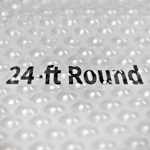 Blue Wave 24 Feet Round Solar Blanket – 12 Mil Pool Cover with Thermal Bubbles to Retain Heat & Reduce Evaporation – Fade-Resistant Solar Cover for Above Ground Pools – Clear