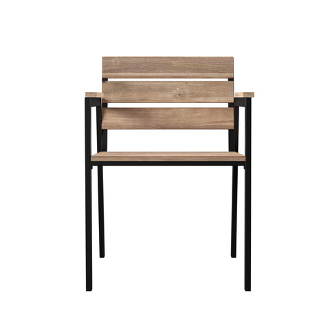 Standlake Slatted Outdoor Chairs  2pc Set