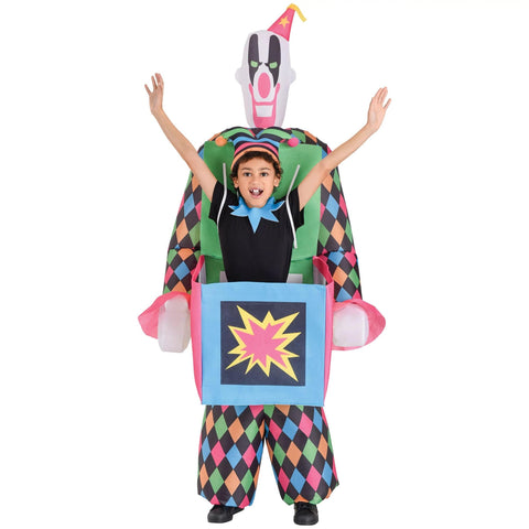 Jack In The Box Inflatable Jumpsuit Costumes - Medium (8-10) | Multi-color | 1 Pc.