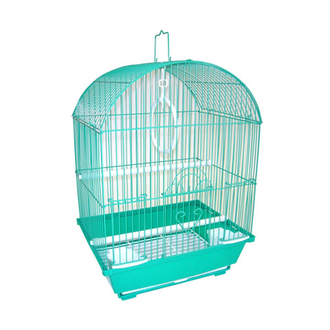 YML A1304GRN Round Top Style Small Parakeet Cage, 11 x 9 x 16