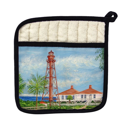 Betsy Drake PT838 Sanibel Lighthouse FL Pot Holder