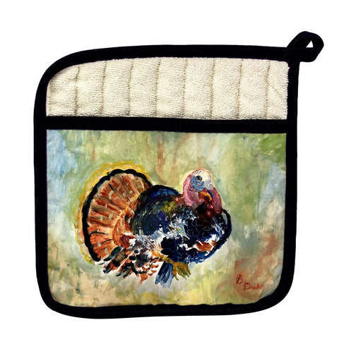 Betsydrake PT1165 Colorful Turkey Pot Holder