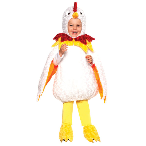UNDERWRAPS Baby Rooster Toodler Costume - Rooster Belly Baby Halloween Costume, Cute Baby Boo Rooster Animal Farm Baby Toddler Costume Extra Large (4-6)