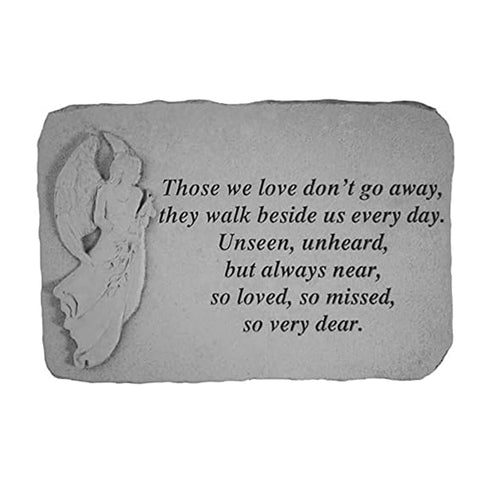 Oakestry Garden Memorial Stepping Stone Weather-Resistant Resin Stone with Inspirational Quote – Outdoor Grave Marker for Loved Ones – Decorative Sympathy Gift Pathway or Yard