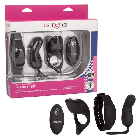 CalExotics SE-0077-80-3 Silicone Remote Foreplay Set