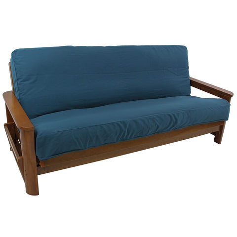 Blazing Needles Solid Twill 8 to 9-inch Full Futon Cover