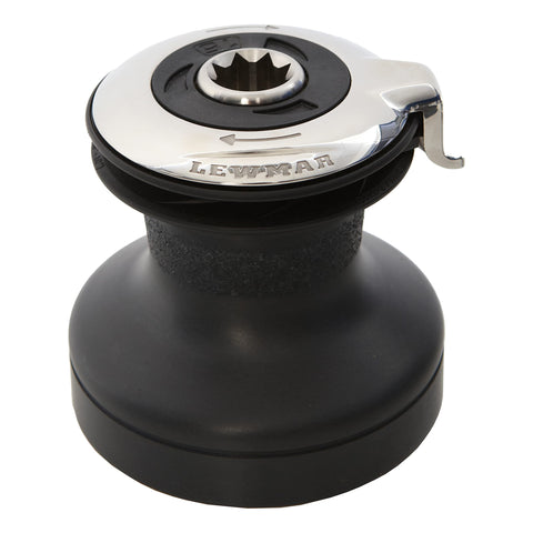 Lewmar 15ST EVO Self Tailing Alloy Winch in Black – Single Speed Size 15 Winch, Gear Ratio 2:1, Power Ratio 15.8:1, Measures 4-3/4" Base Diameter x 4-11/16" high, no Tools Required