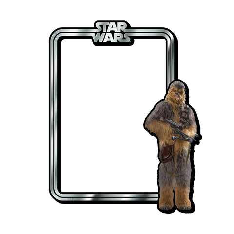 AQUARIUS Star Wars Chewbacca Magnetic Picture Frame - Large Photo Frame Magnet for Refrigerator, Locker, Whiteboard - Officially Licensed Star Wars Merchandise & Collectibles - 5.75 in