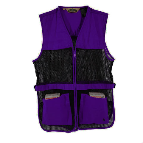 Bob-Allen 245M Full Mesh Dual Pad Shooting Vest, Purple, Medium