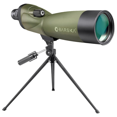 BARSKA Blackhawk 20-60x70 Waterproof Straight Spotting Scope w/ Tripod, Soft Carry Case & Premium Hard Case