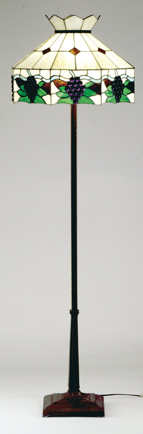 Meyda Tiffany 18817 Tiffany/Mica Two Light Floor Base from Mission Collection in Bronze/Dark Finish, 10.50 inches, Rust