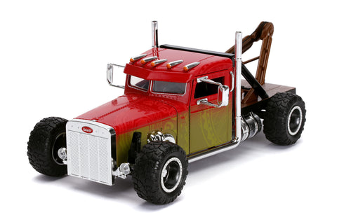 Jada Fast & Furious Presents: Hobbs & Shaw Hobbs' 1:24 Custom Peterbilt Truck Die-cast Car, Toys for Kids and Adults