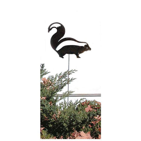 Skunk - Rusted Garden Stake