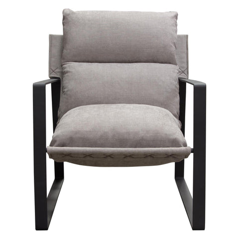 Diamond Sofa Miller Sling Accent Chair in Gray