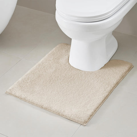 Madison Park Signature Non Slip, Luxrurious Plush Mat, Absorbent, Quick Dry, Spa Design Bath Room Décor Marshmallow Bathroom Rug, 1'8"x2', Natural