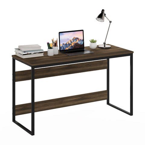 Furinno Moretti Modern Lifestyle Enhanced Study Desk 52 Inch, 52-Inch, Columbia Walnut