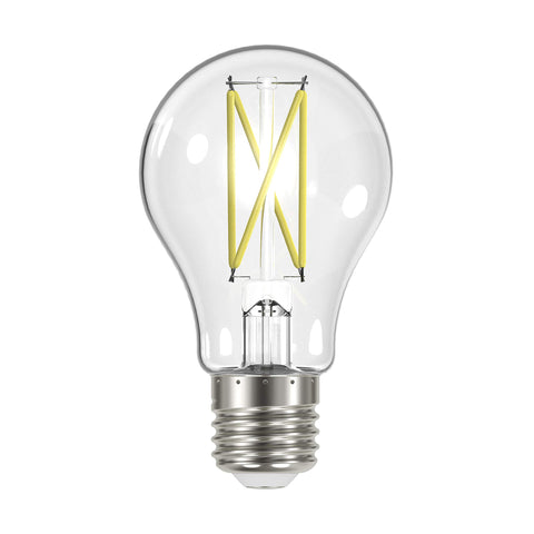 Satco S12417 LED Light Bulb, Cool White (4000K), 8 Watt, Clear