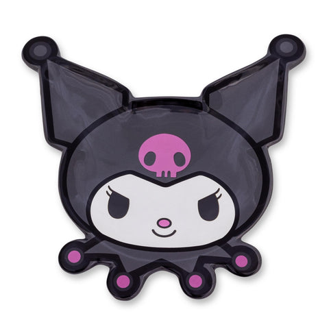 Sanrio Kuromi Face Sculpted Ceramic Spoon Rest Holder | Kitchen Organizer For Utensils To Keep Countertop Clean