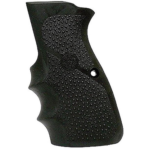 Hogue Browning Hi-Power Rubber Pistol Grip Set with Finger Grooves, Black - 09000