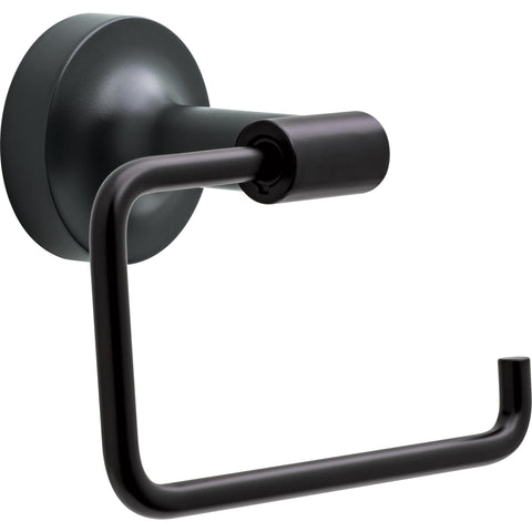 Franklin Brass Voisin (1-Pack) Toilet Paper Holder, Euro Single Post Tissue Roll Wall Mount TP Storage, Matte Black Bathroom Decor, Accessories VOI50-MB